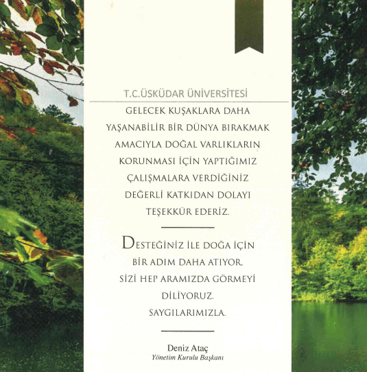 A Thank-You from TEMA to Üsküdar…