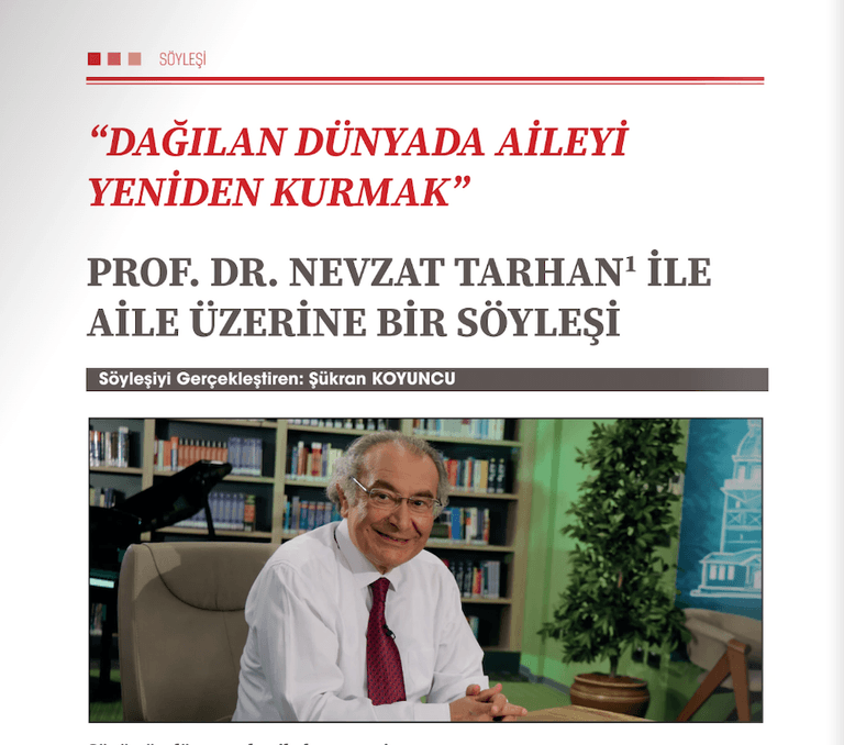 Prof. Nevzat Tarhan discusses the family in Anadolu Mektebi