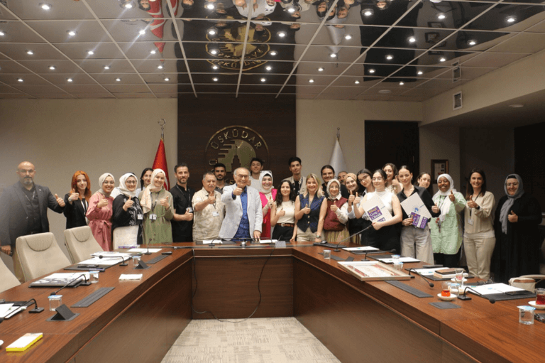 Student clubs with approved ÜNİDES projects met with Prof. Nevzat Tarhan