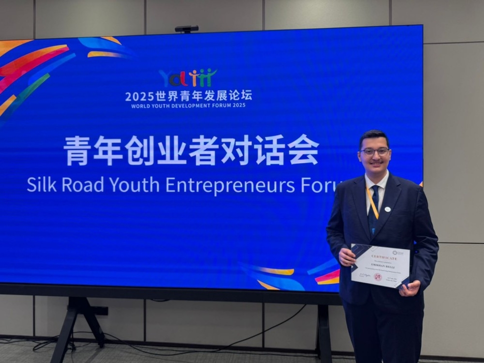 Belli represented Türkiye at the World Youth Development Forum