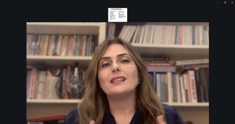 Prof. Gül Esra Atalay: “If we cannot say it face to face, we should not say it online either”