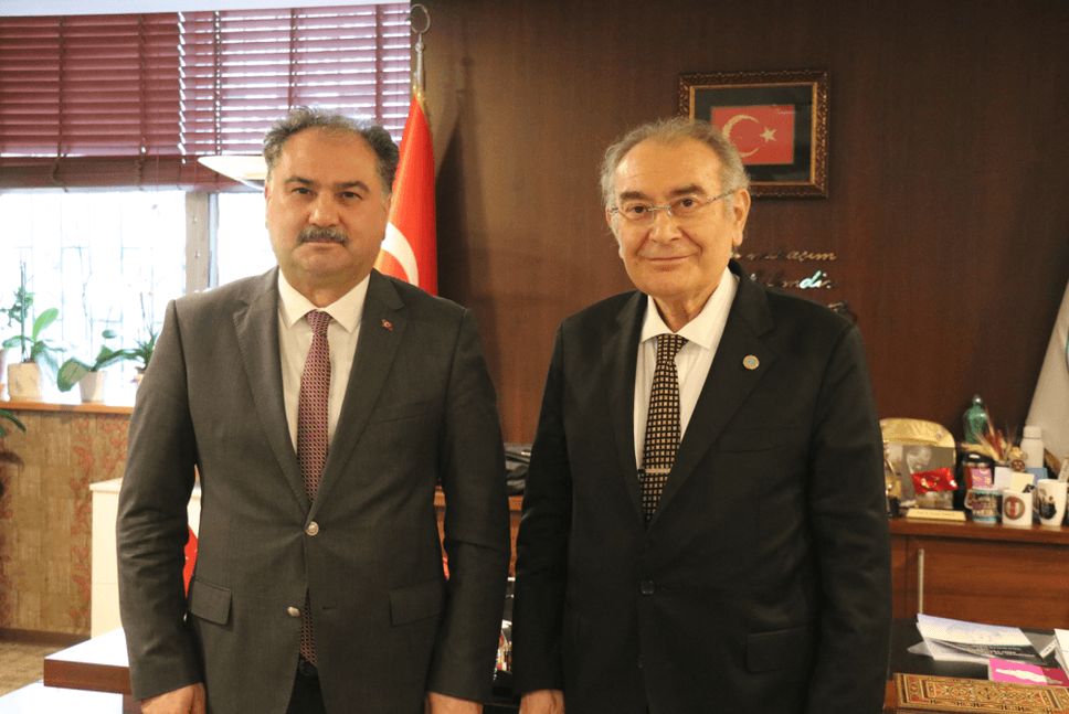 Ümraniye District Director of National Education Mustafa Özen Visited Prof. Nevzat Tarhan in His Office